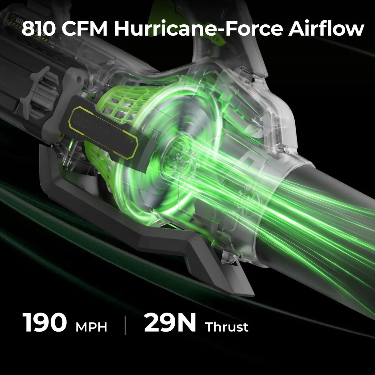 60V Brushless 810CFM 190MPH Leaf Blower NovorikX