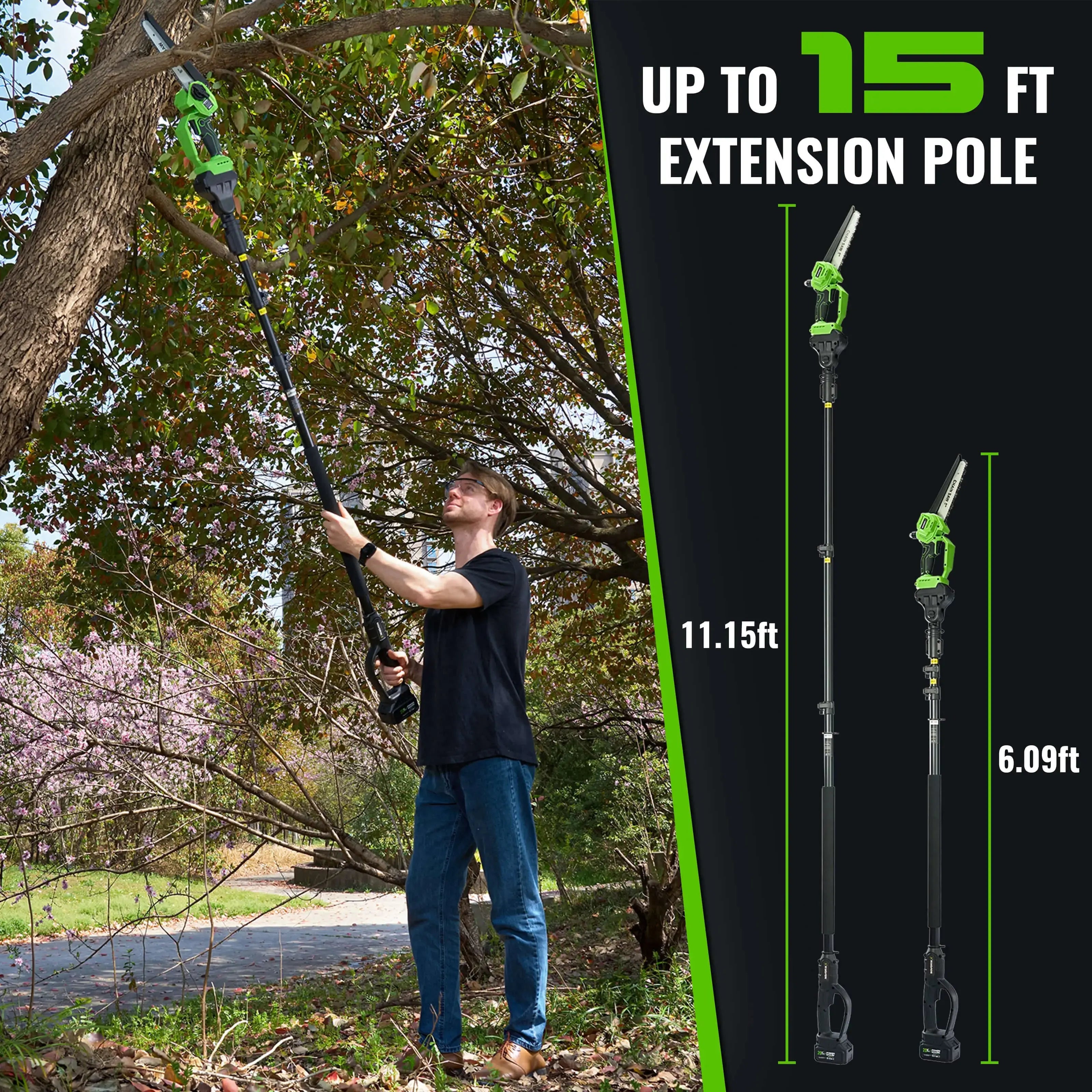 2-in-1 20V Cordless Pole Saw NovorikX