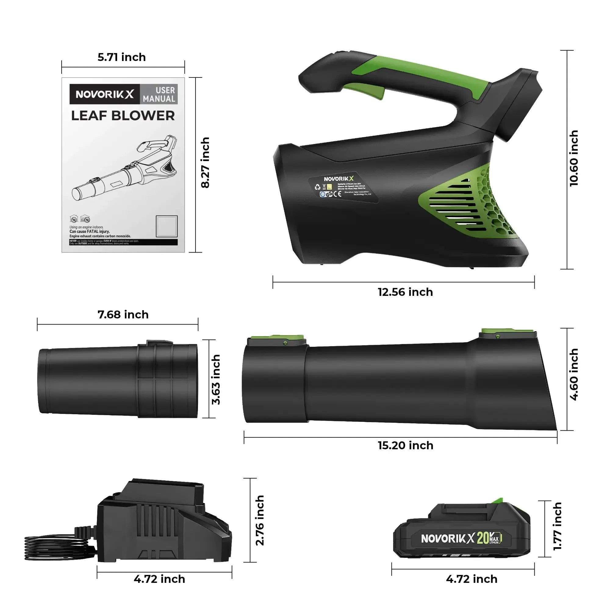 20V Handheld Electric Leaf Blower NovorikX