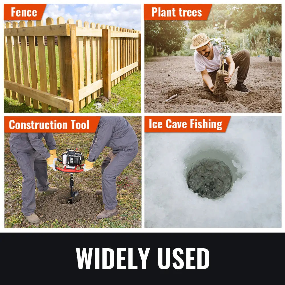 6/8-Inch Gas Powered Earth Auger (52CC) - NovorikX