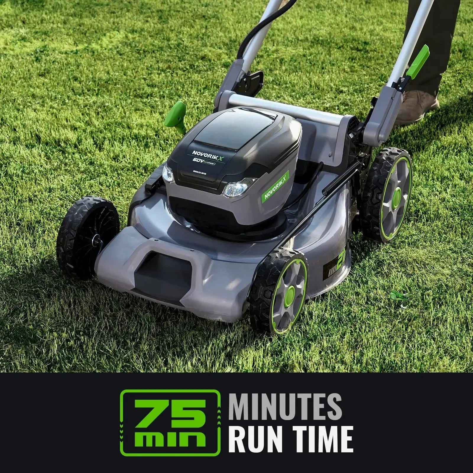 21-Inch 60V Cordless Lawn Mower - NovorikX