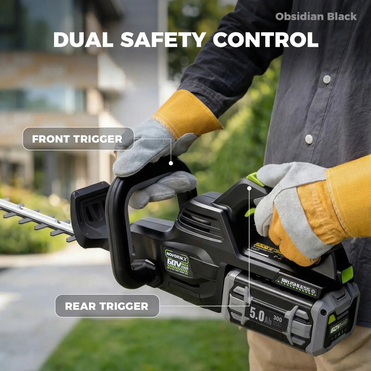 60V Brushless 26-Inch Hedge Trimmer NovorikX