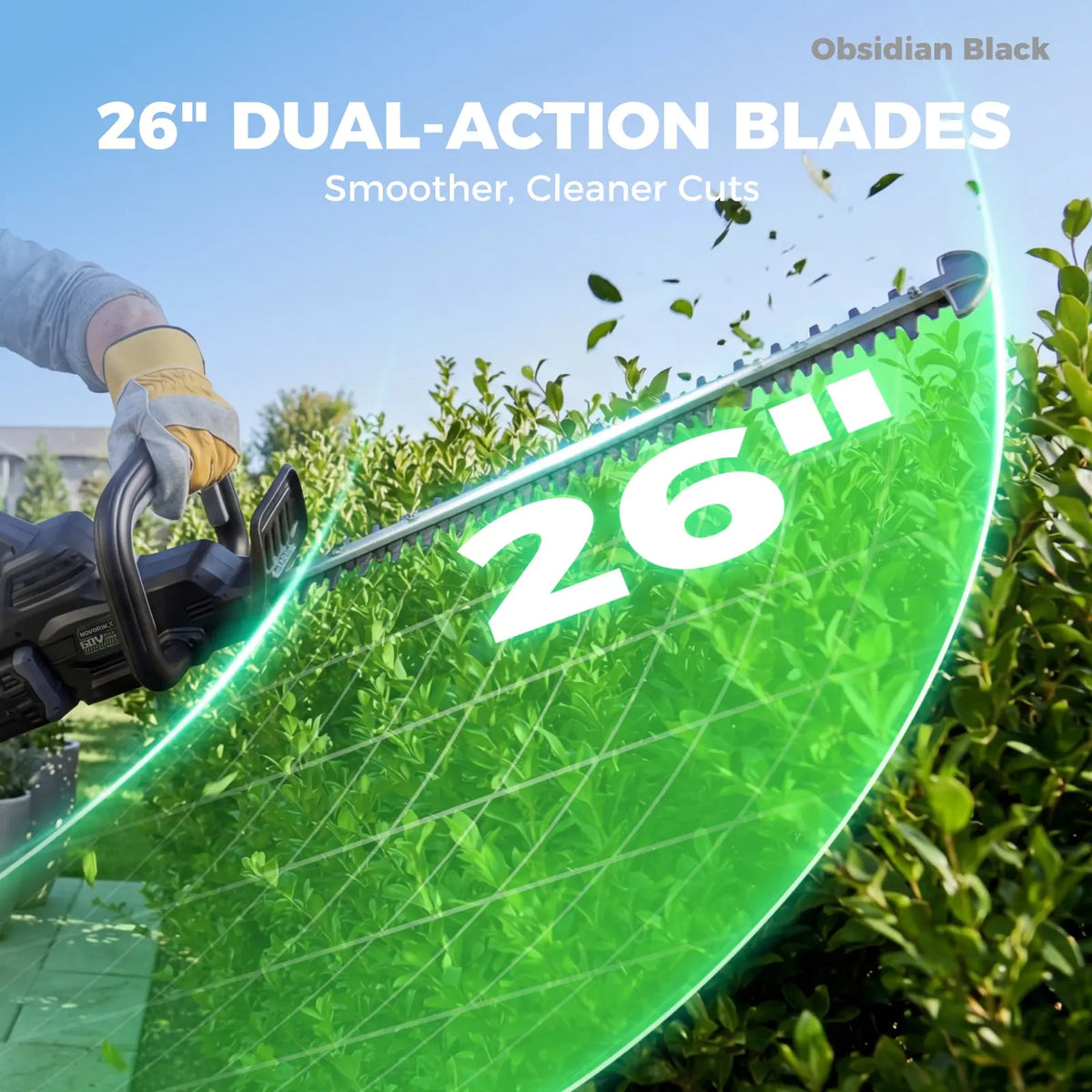 60V Brushless 26-Inch Hedge Trimmer NovorikX
