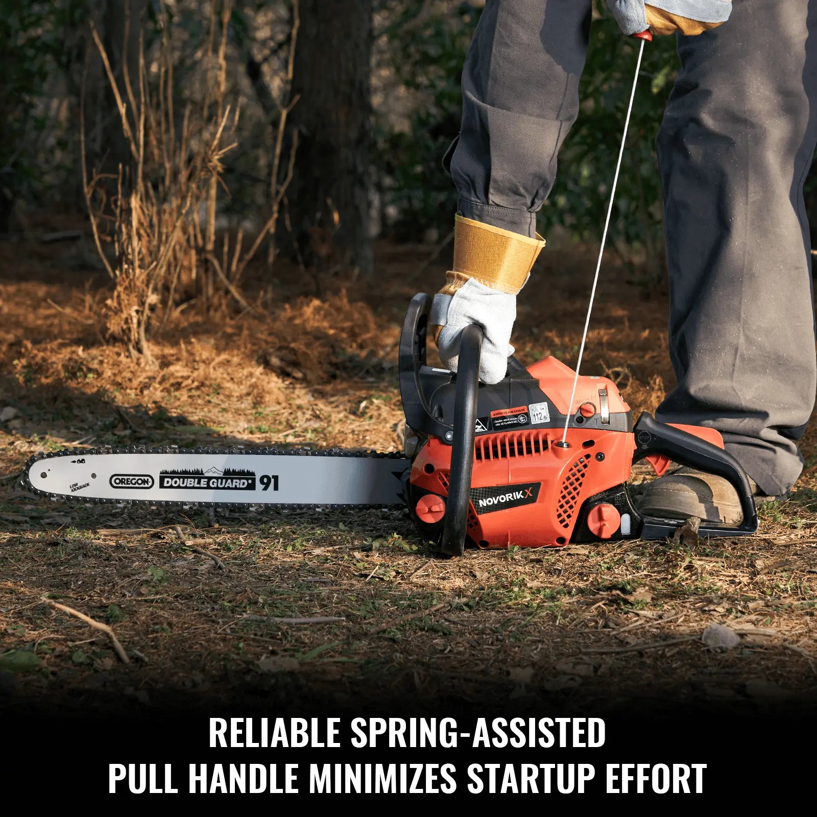 16/18-Inch Gas Powered Chainsaw (42CC) NovorikX