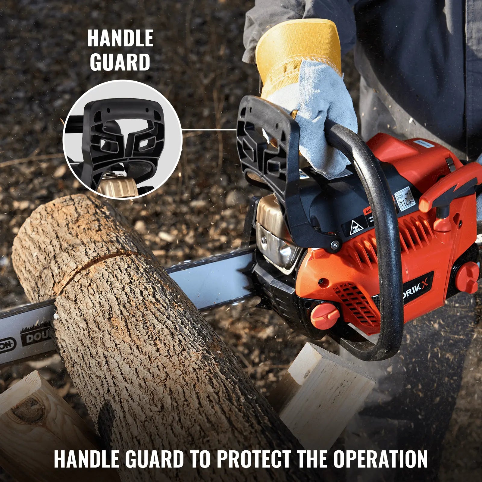 16/18-Inch Gas Powered Chainsaw (42CC) NovorikX