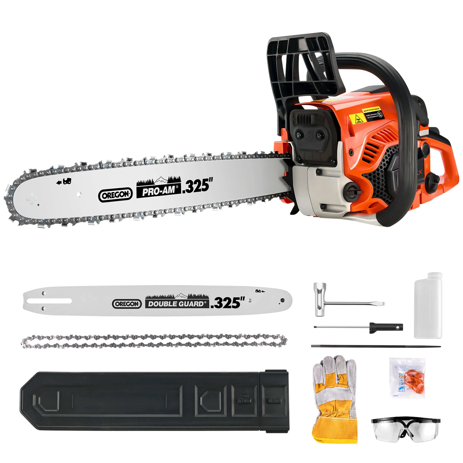 16/18-Inch Gas Powered Chainsaw (45CC) NovorikX