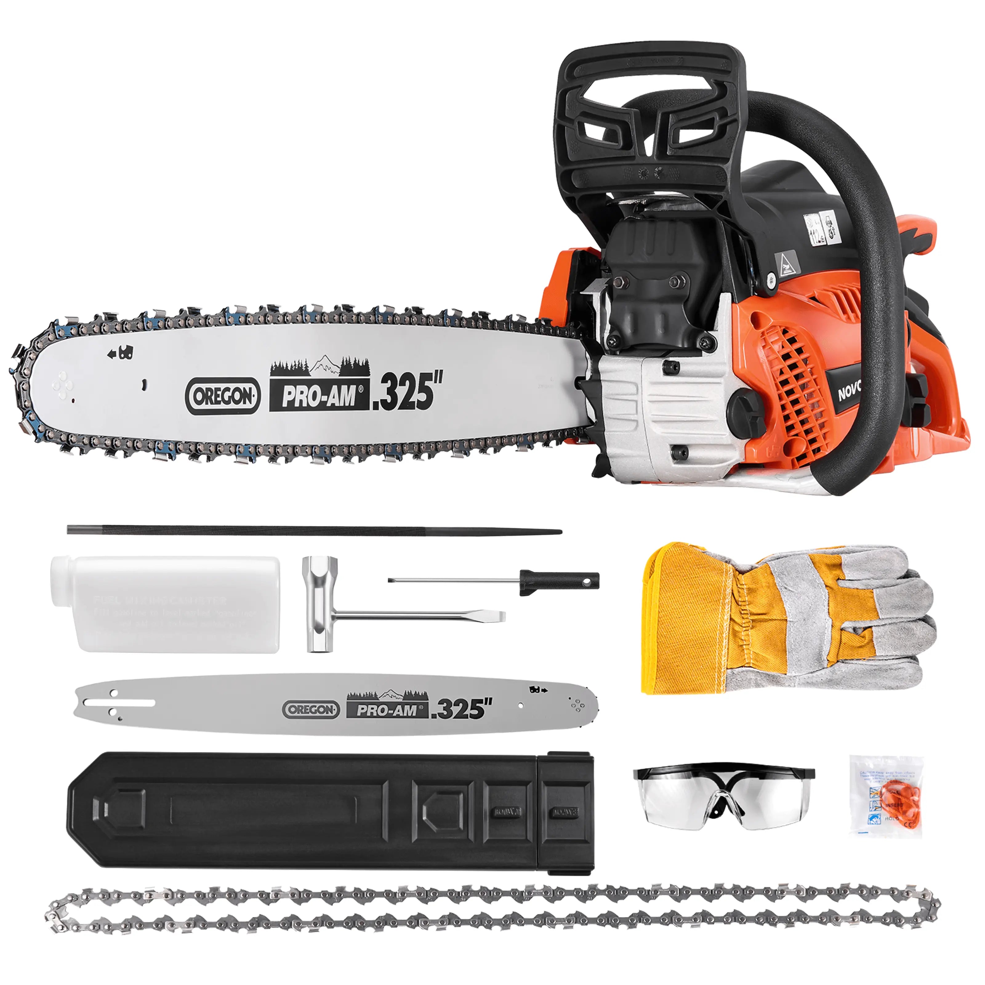 18/20-Inch Gas Powered Chainsaw (50CC) NovorikX