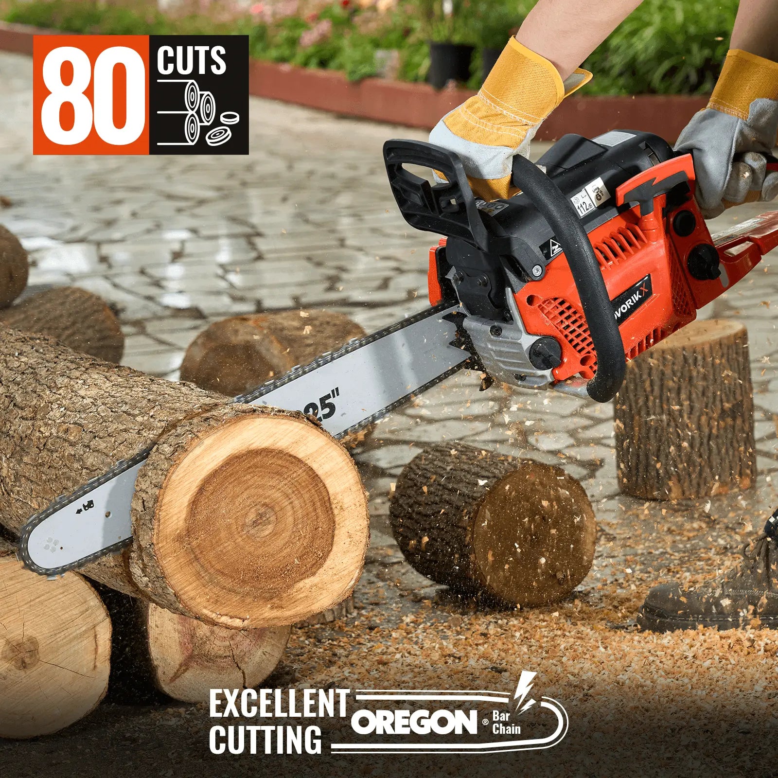 18/20-Inch Gas Powered Chainsaw (50CC) NovorikX