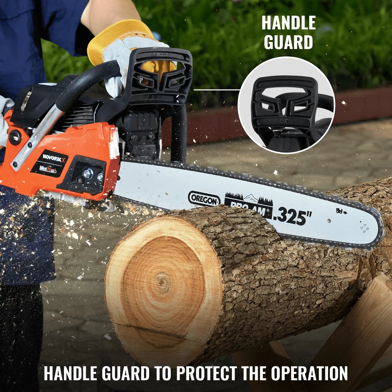 18/20-Inch Gas Powered Chainsaw (50CC) NovorikX