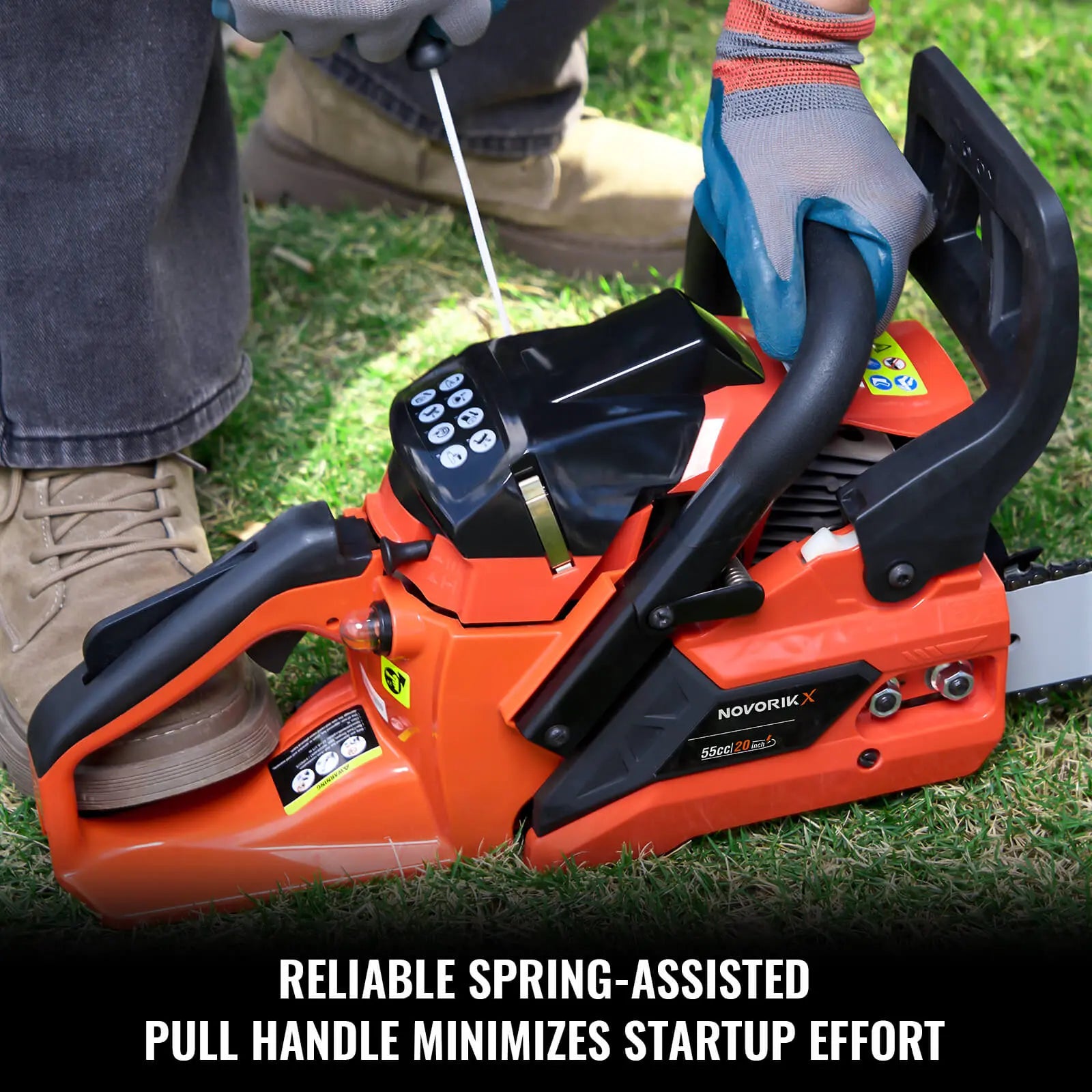 18/20-Inch Gas Powered Chainsaw (55CC) NovorikX