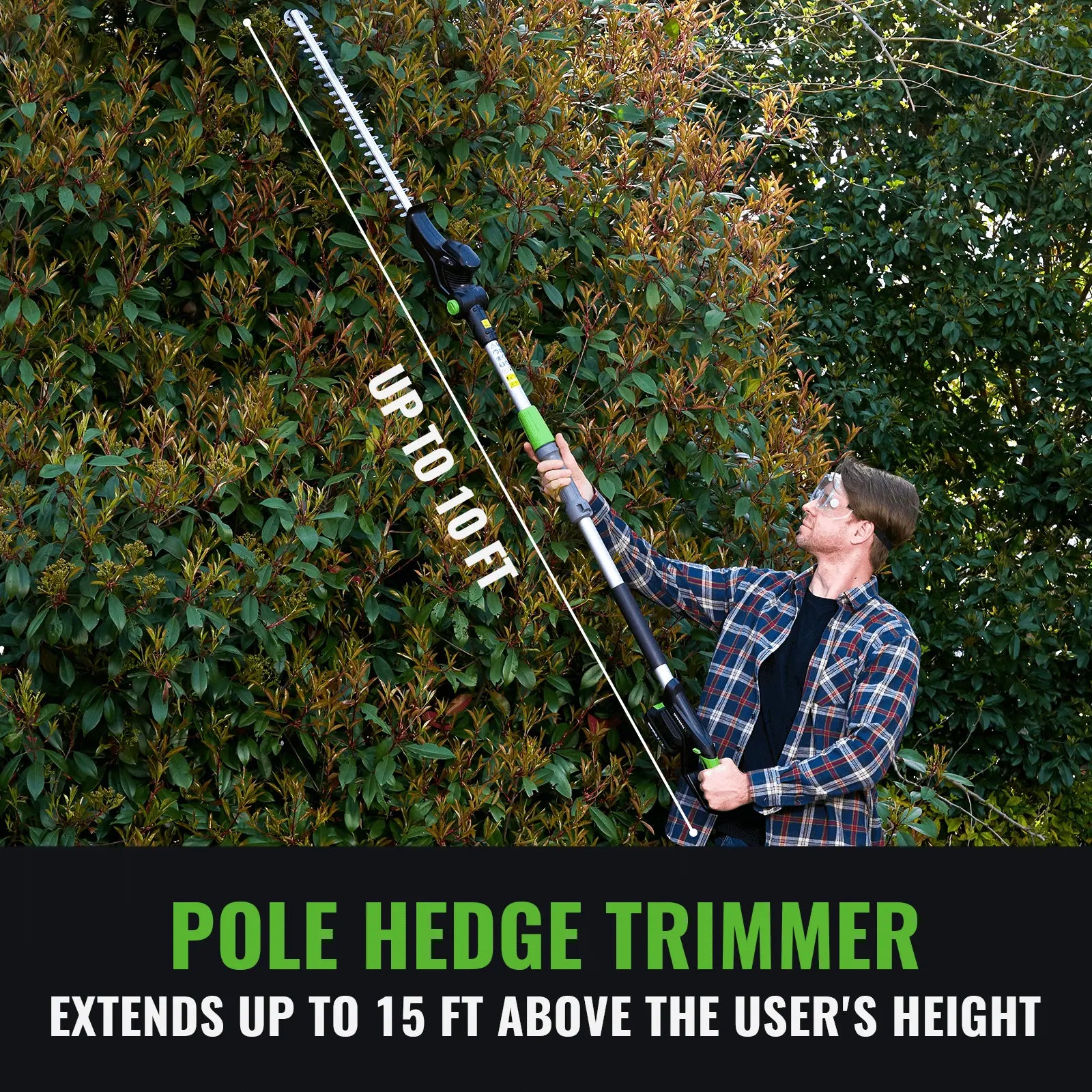 20V Cordless Pole Hedge Trimmer NovorikX