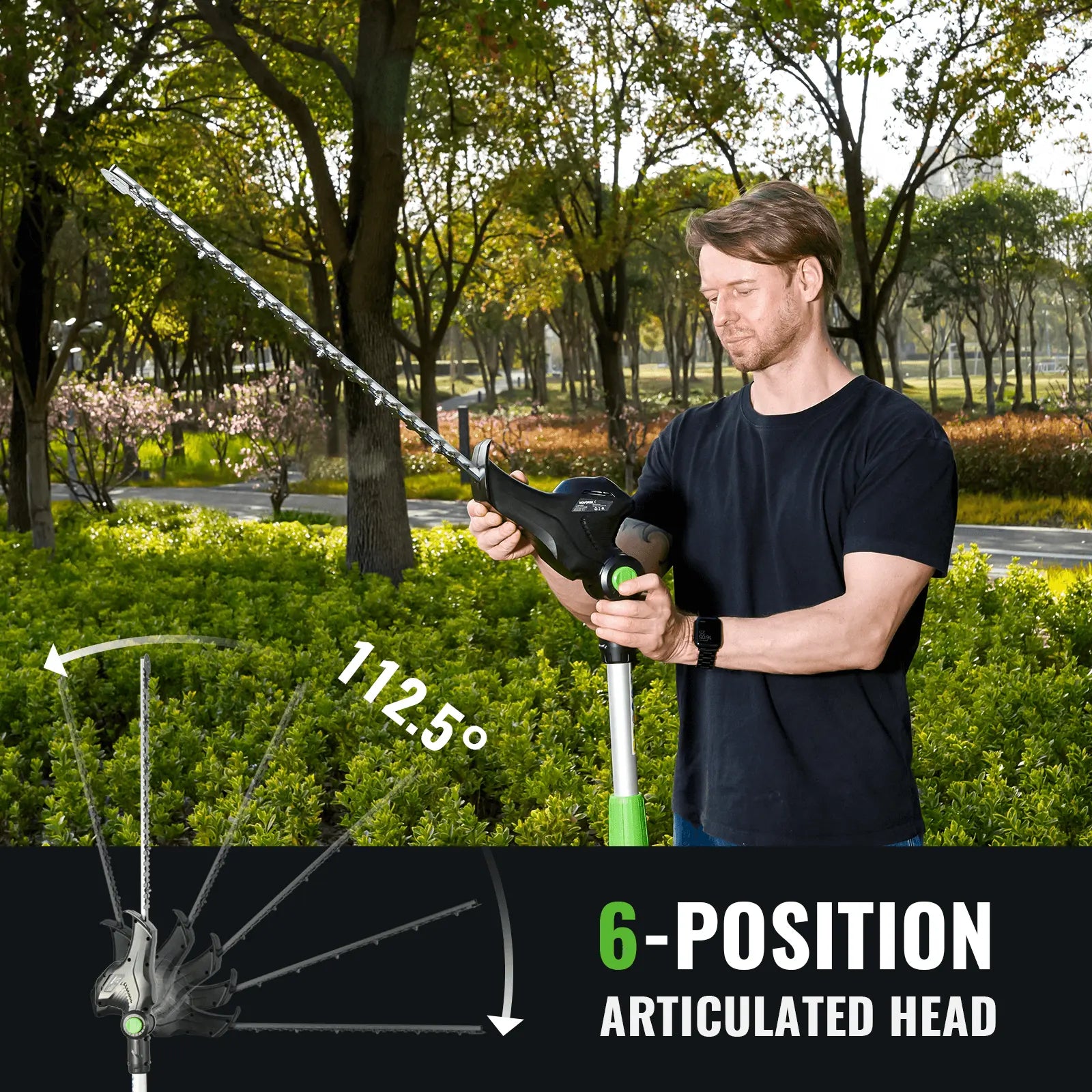 20V Cordless Pole Hedge Trimmer NovorikX
