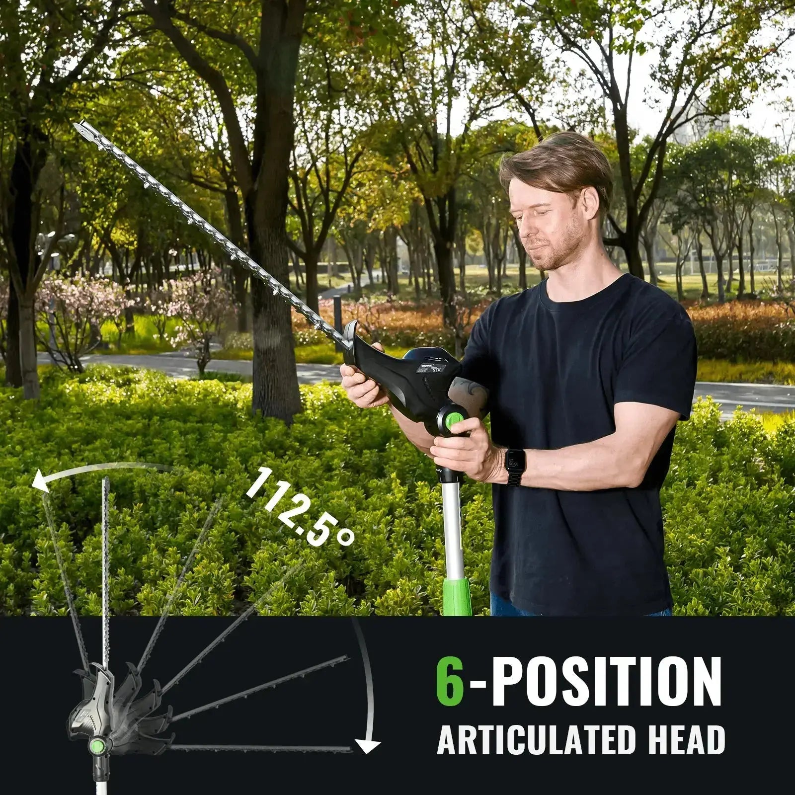 20V Cordless Pole Hedge Trimmer NovorikX
