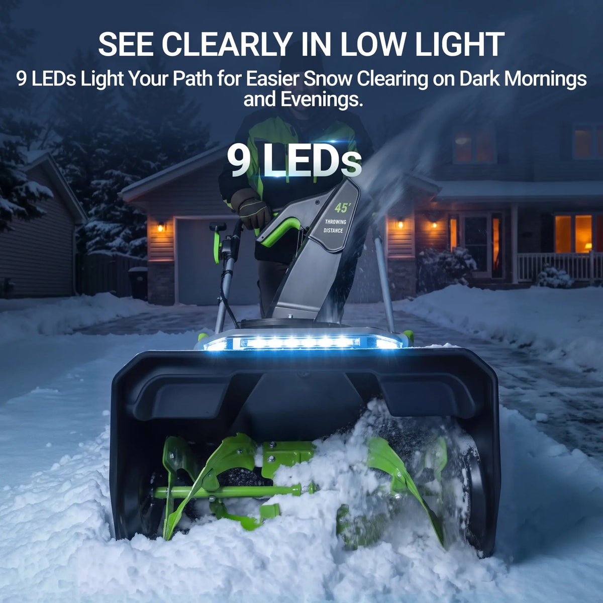 60V Brushless 22-Inch Single-Stage Snow Blower Kit NovorikX