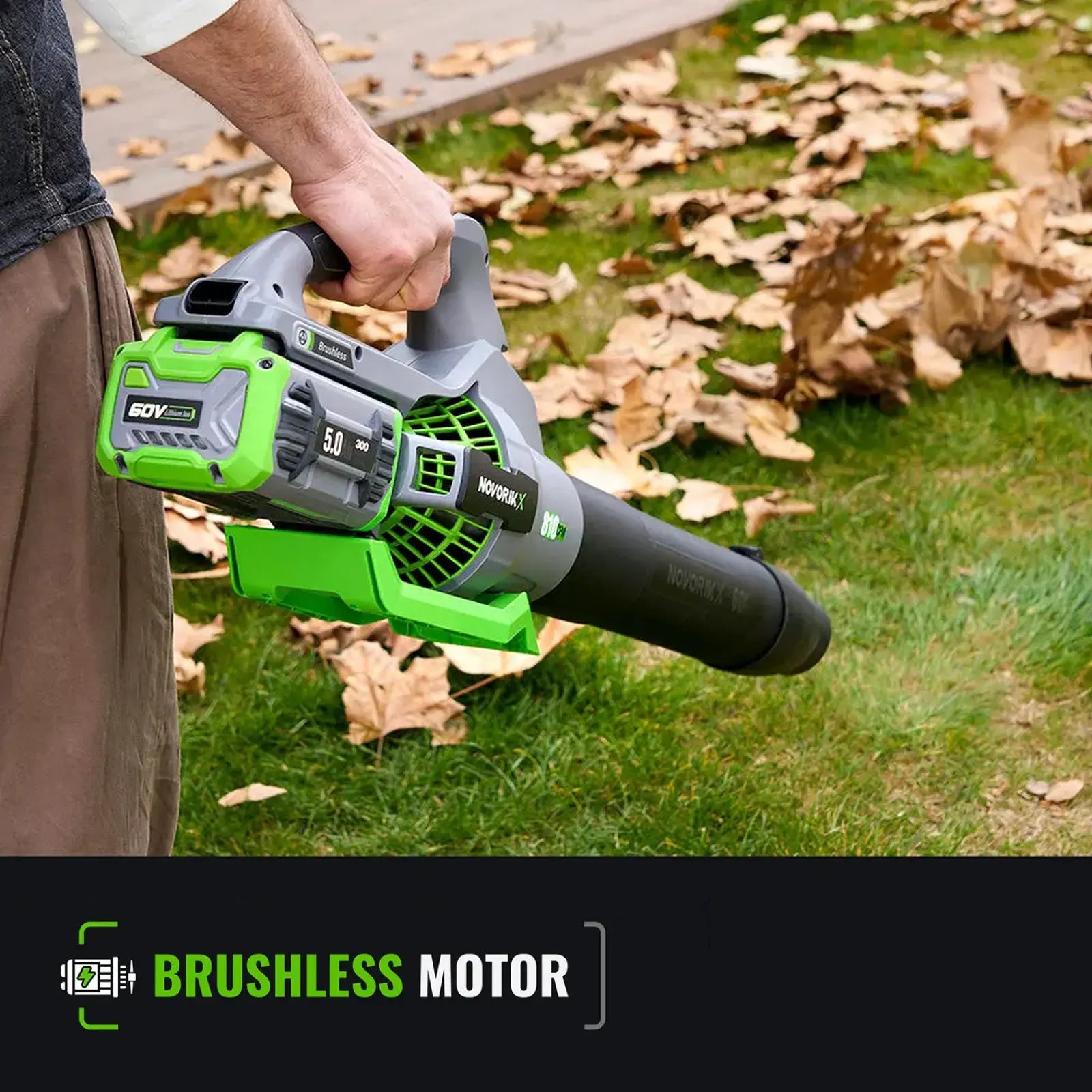 810 CFM 60V Electric Leaf Blower  NovorikX