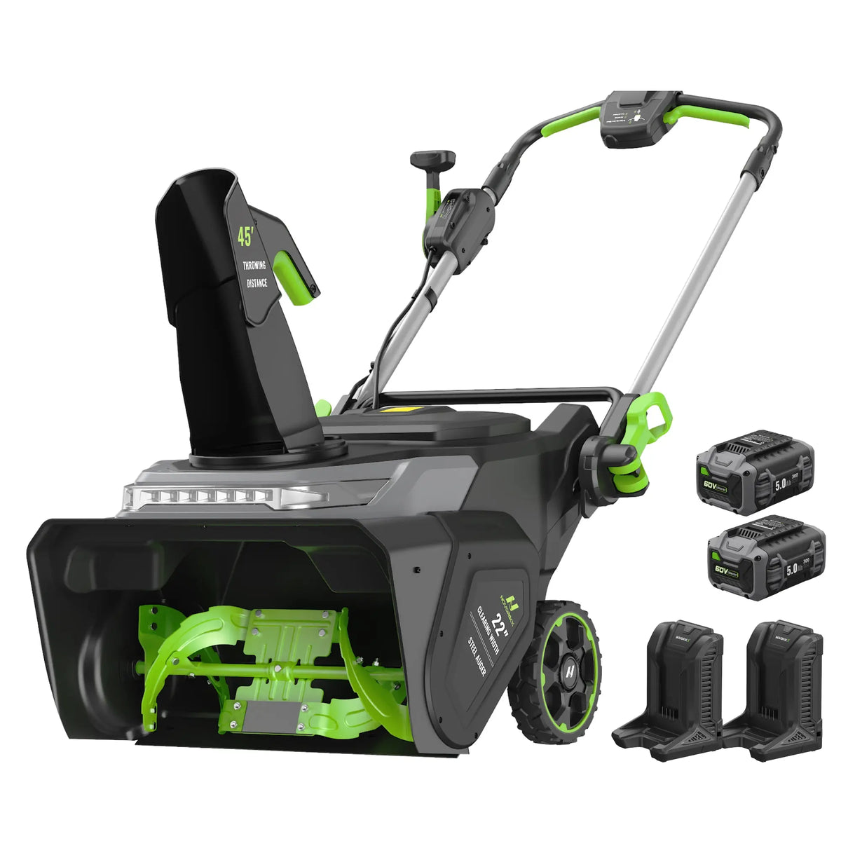 60V Brushless 22-Inch Single-Stage Snow Blower Kit  NovorikX