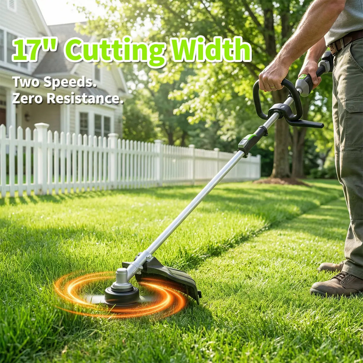 17-Inch 60V Cordless Electric String Trimmer  NovorikX