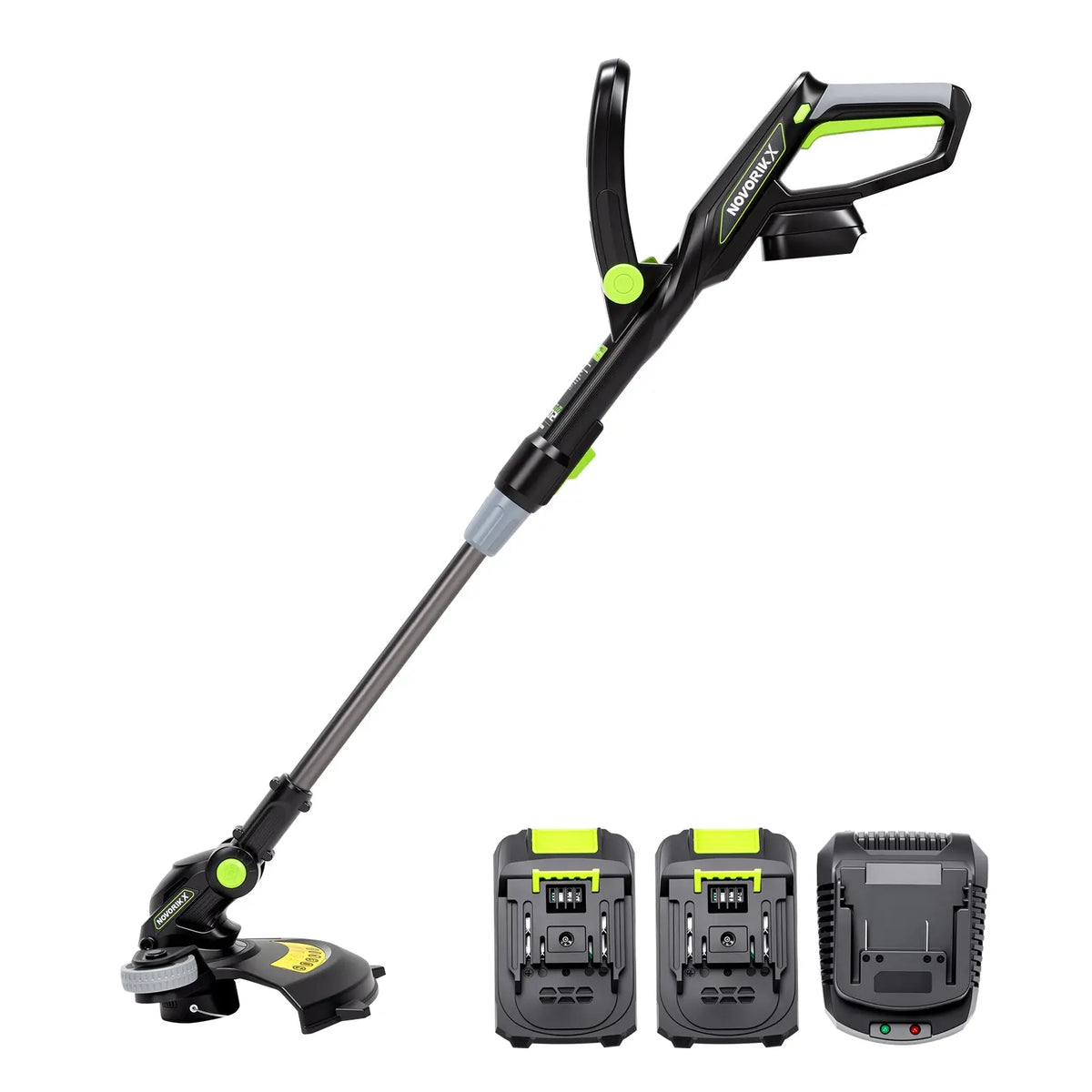 NovorikX Obsidian Black 20V Cordless 12-Inch Telescopic String Trimmer