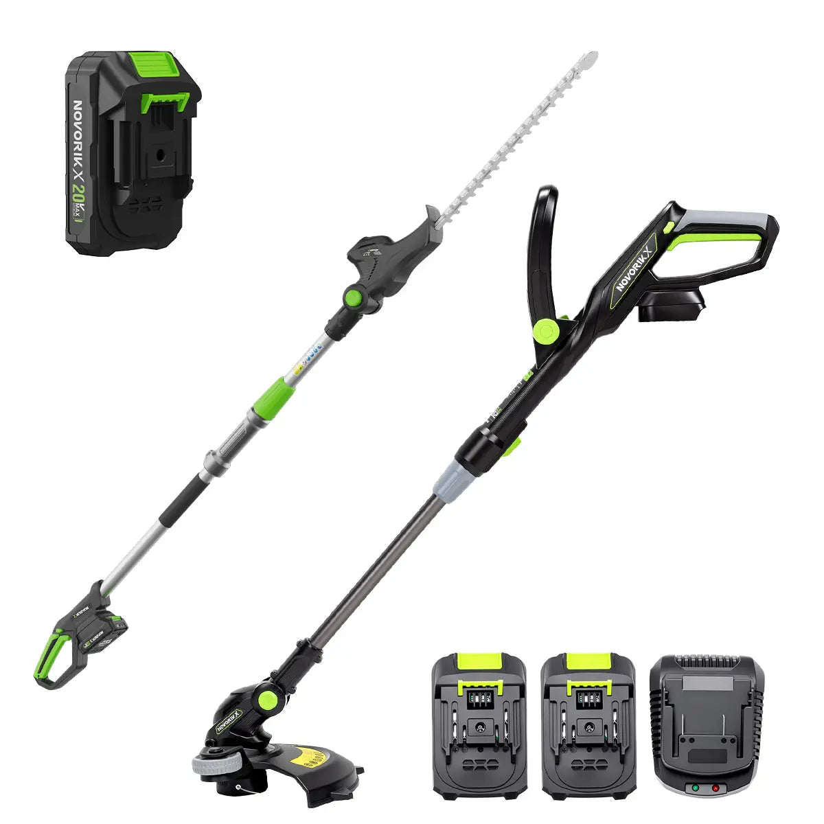 20V Cordless 12-Inch Telescopic String Trimmer  NovorikX