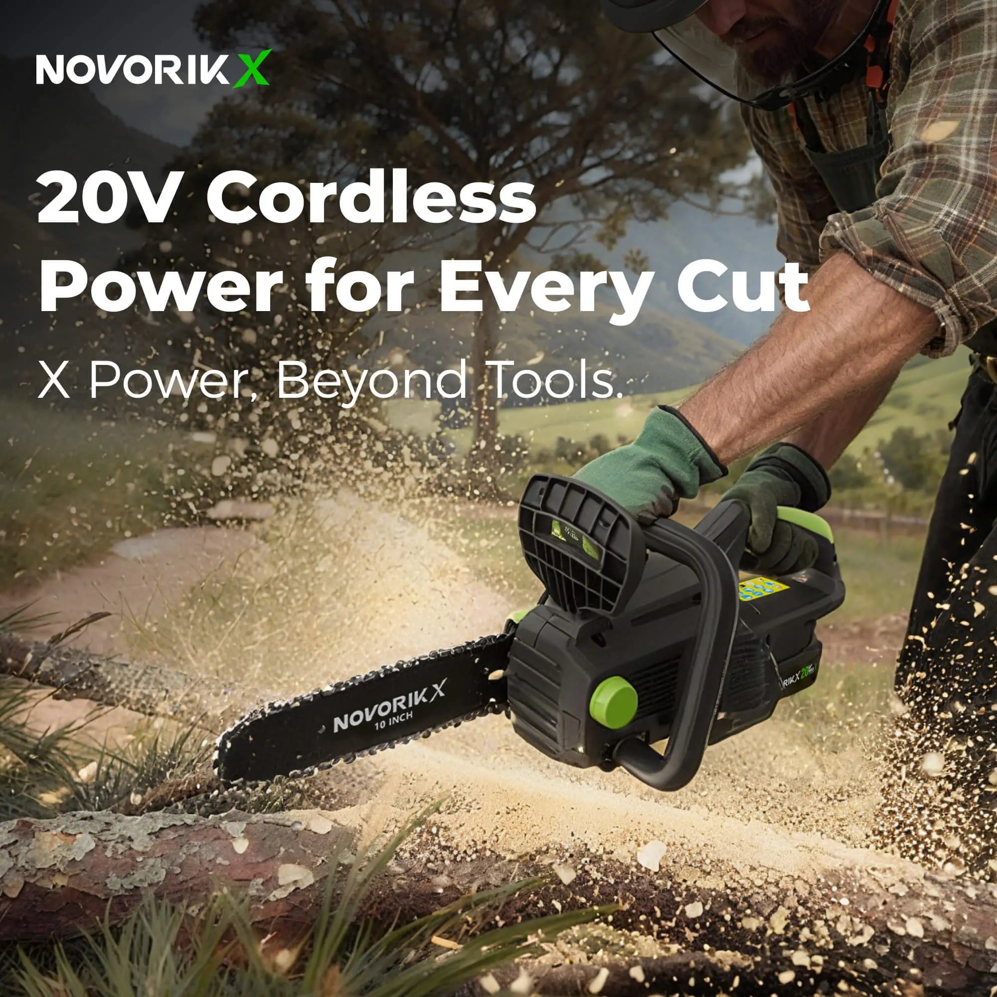 20V 10-Inch Electric Chainsaw  NovorikX