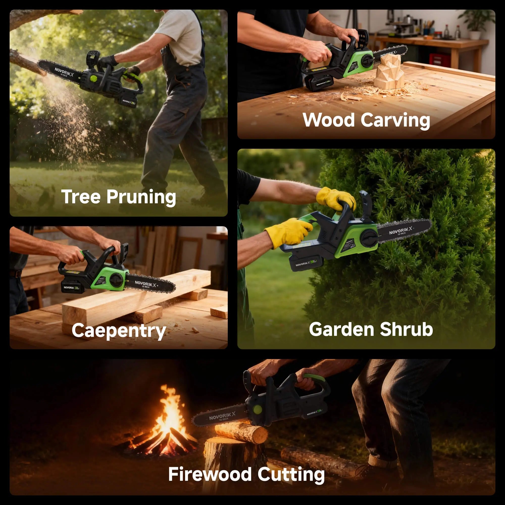 20V 10-Inch Electric Chainsaw  NovorikX