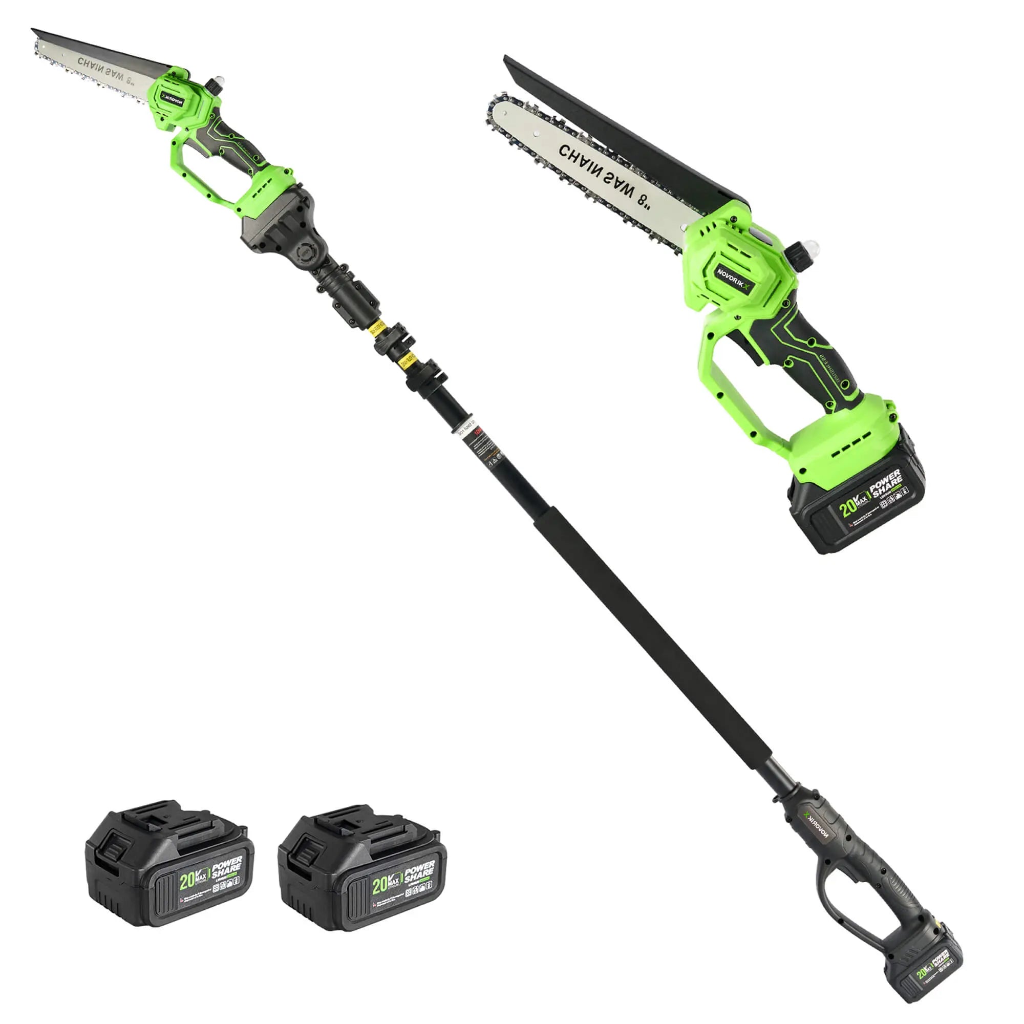 2-in-1 20V Cordless Pole Saw  NovorikX