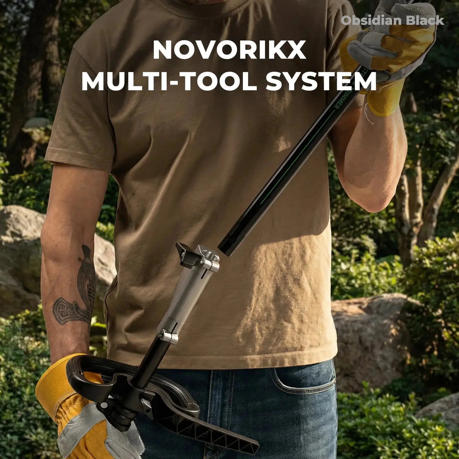 NovorikX Obsidian Black 60V Cordless Multi-Head Power Head  NovorikX