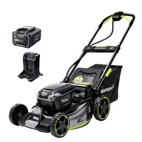 60V Brushless 21-Inch Self-Propelled Lawn Mower Kit  NovorikX