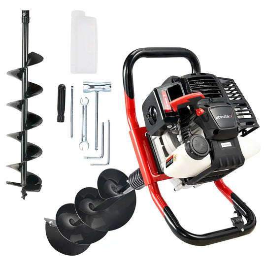 6/8-Inch Gas Powered Earth Auger (52CC) - NovorikX