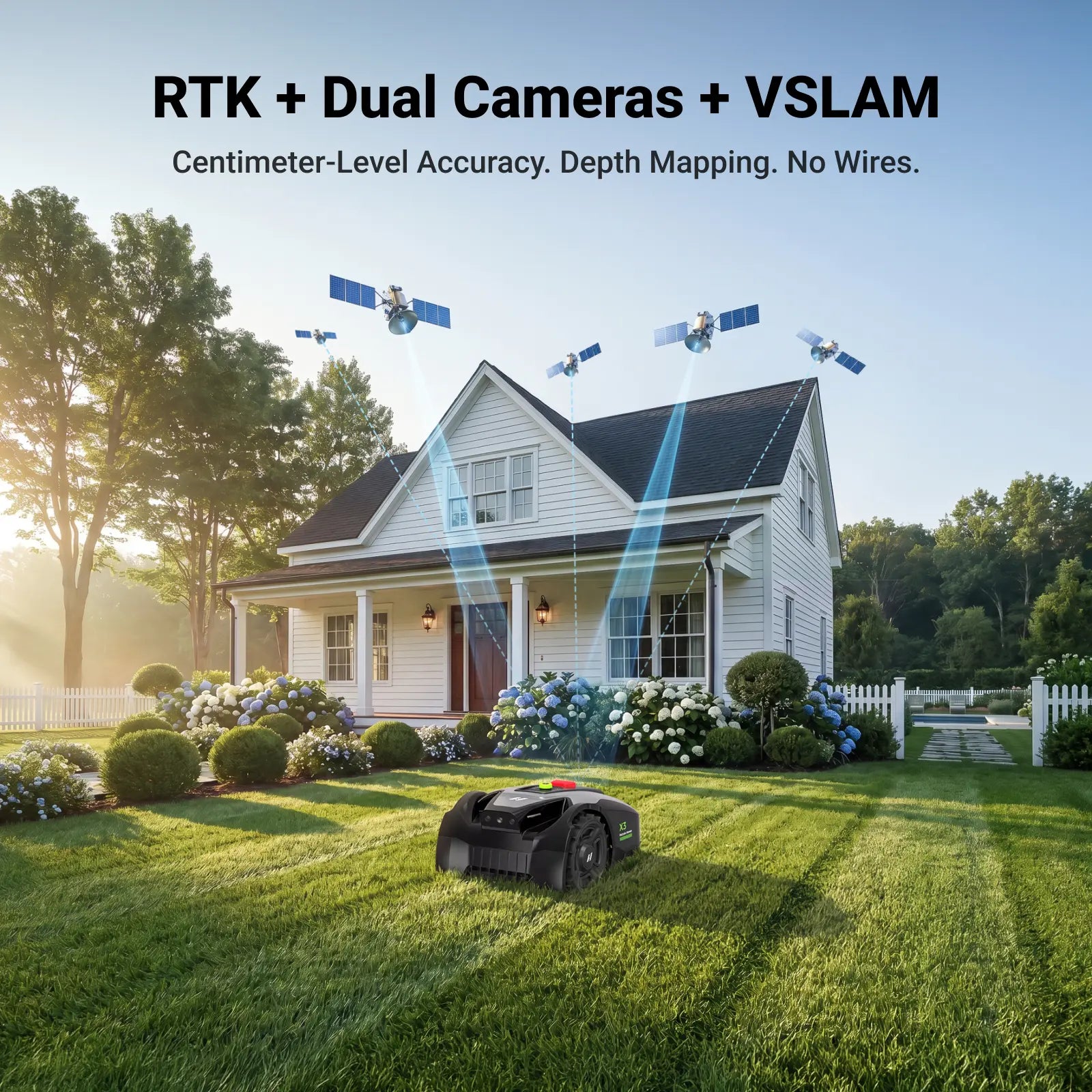 NovorikX X3 Robotic Lawn Mower - 0.2 Acre  NovorikX