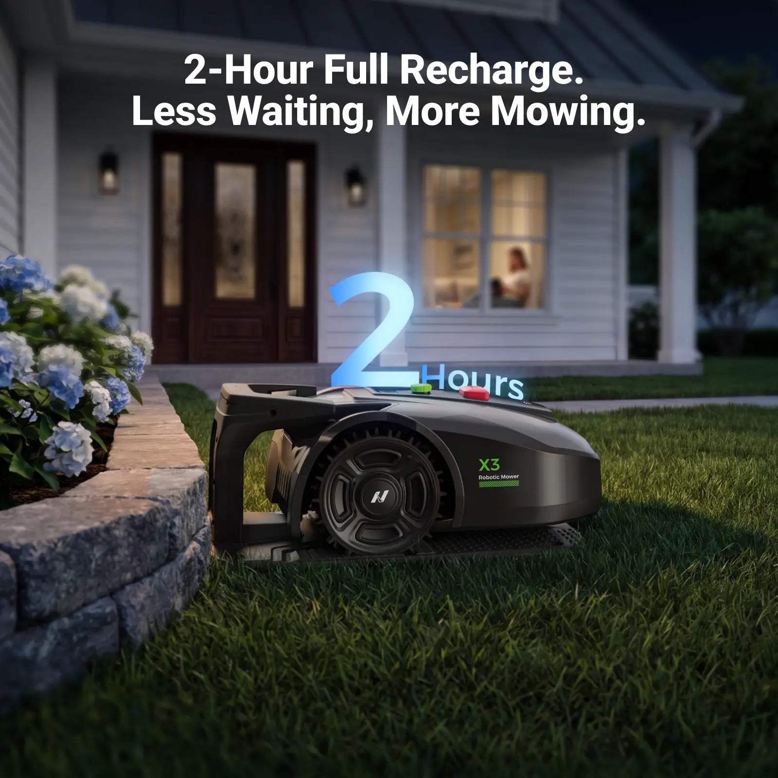 NovorikX X3 Robotic Lawn Mower - 0.2 Acre  NovorikX