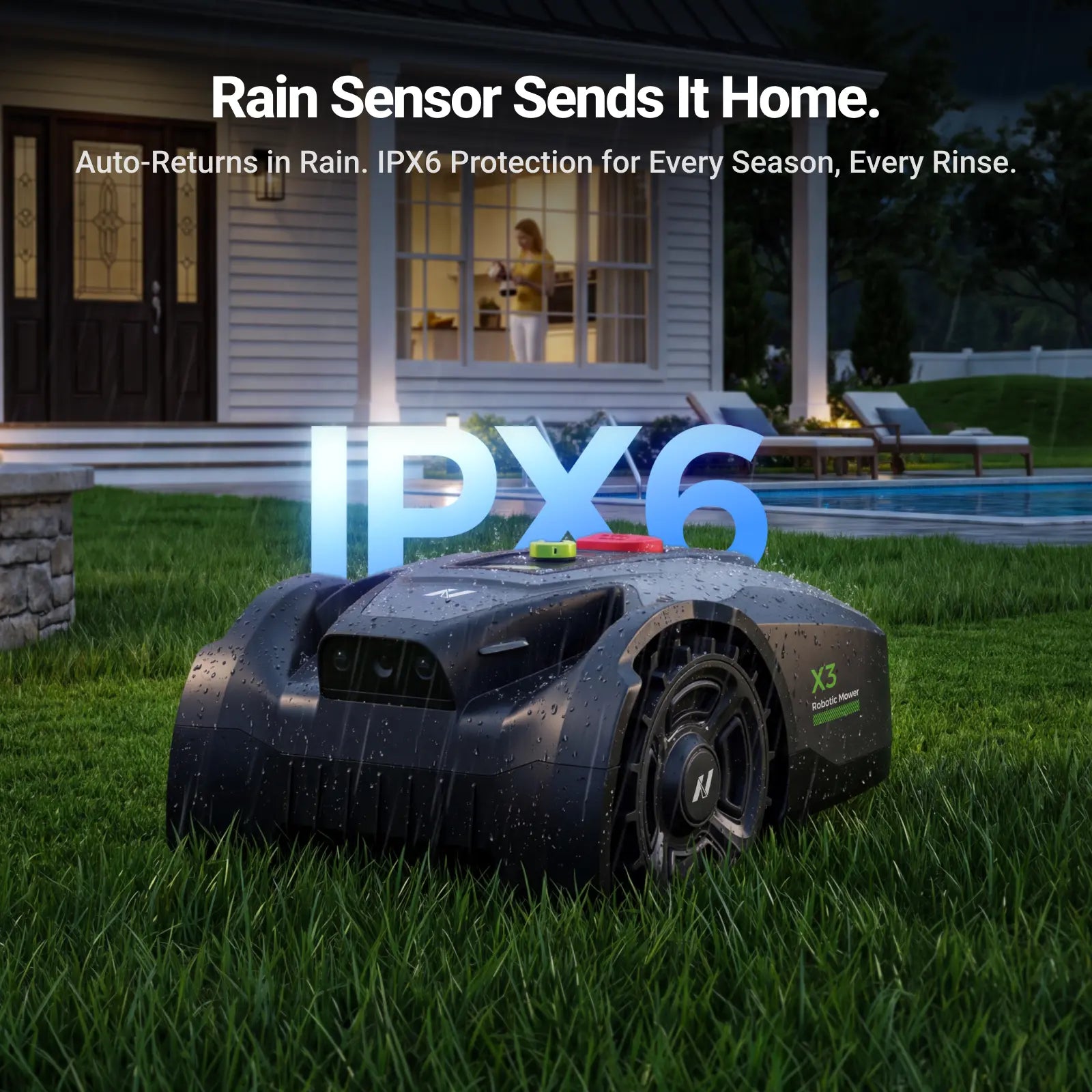 NovorikX X3 Robotic Lawn Mower - 0.2 Acre  NovorikX