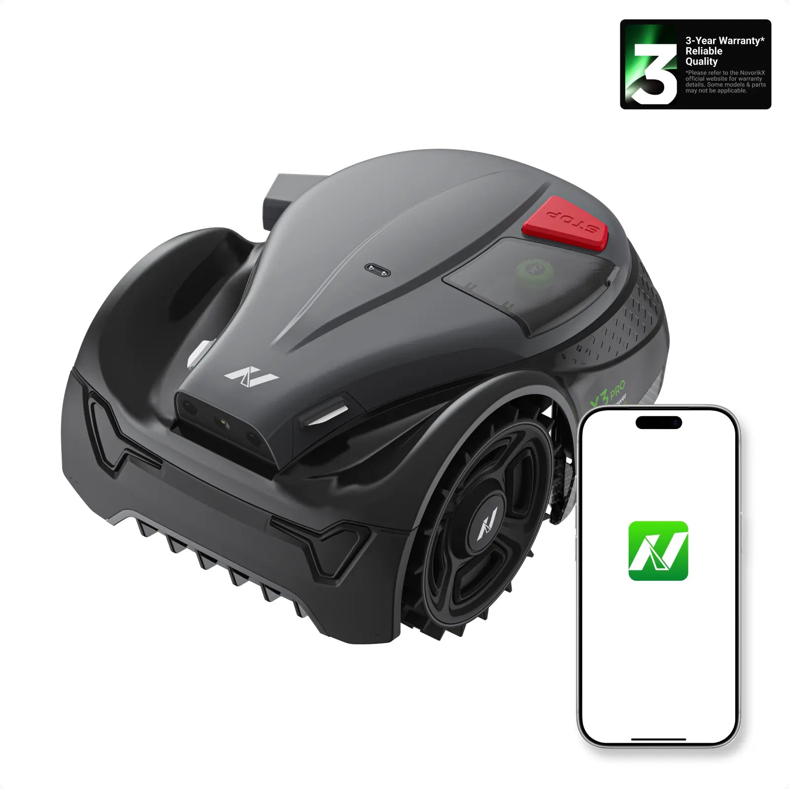NovorikX X3 Pro Robotic Lawn Mower - 0.3 Acre  NovorikX