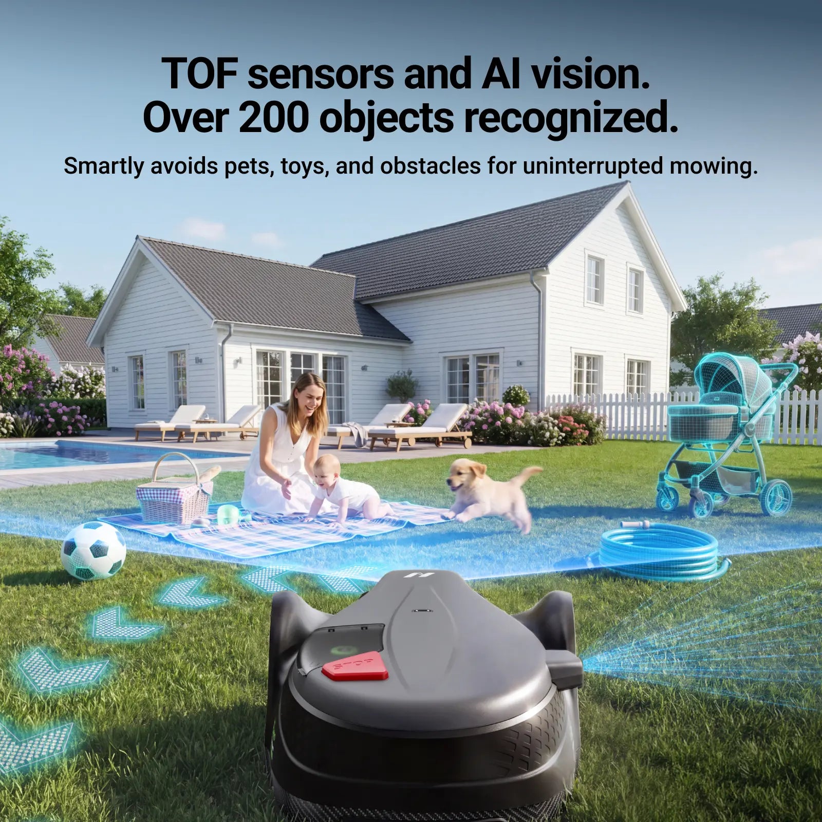 NovorikX X3 Pro Robotic Lawn Mower - 0.3 Acre  NovorikX