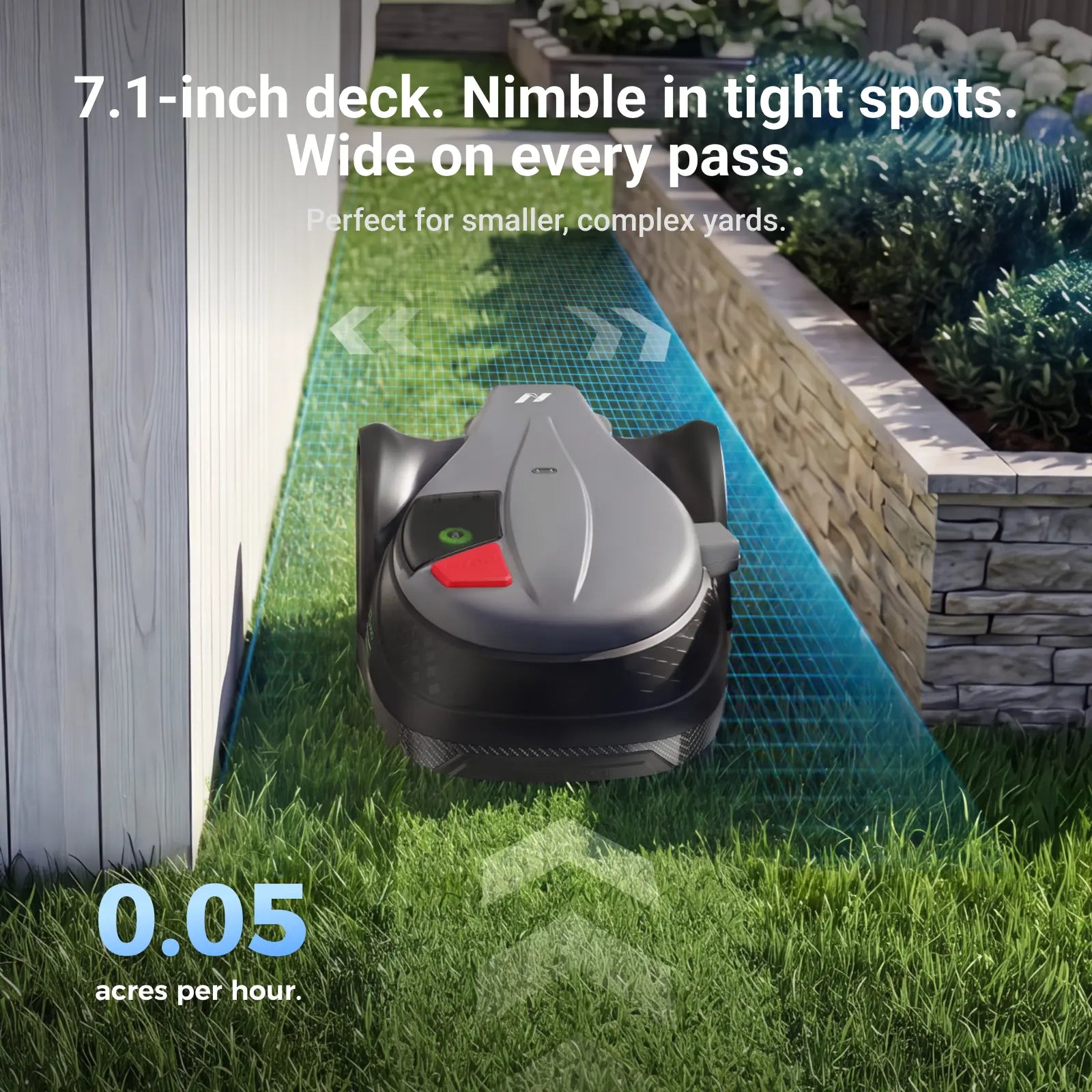 NovorikX X3 Pro Robotic Lawn Mower - 0.3 Acre  NovorikX