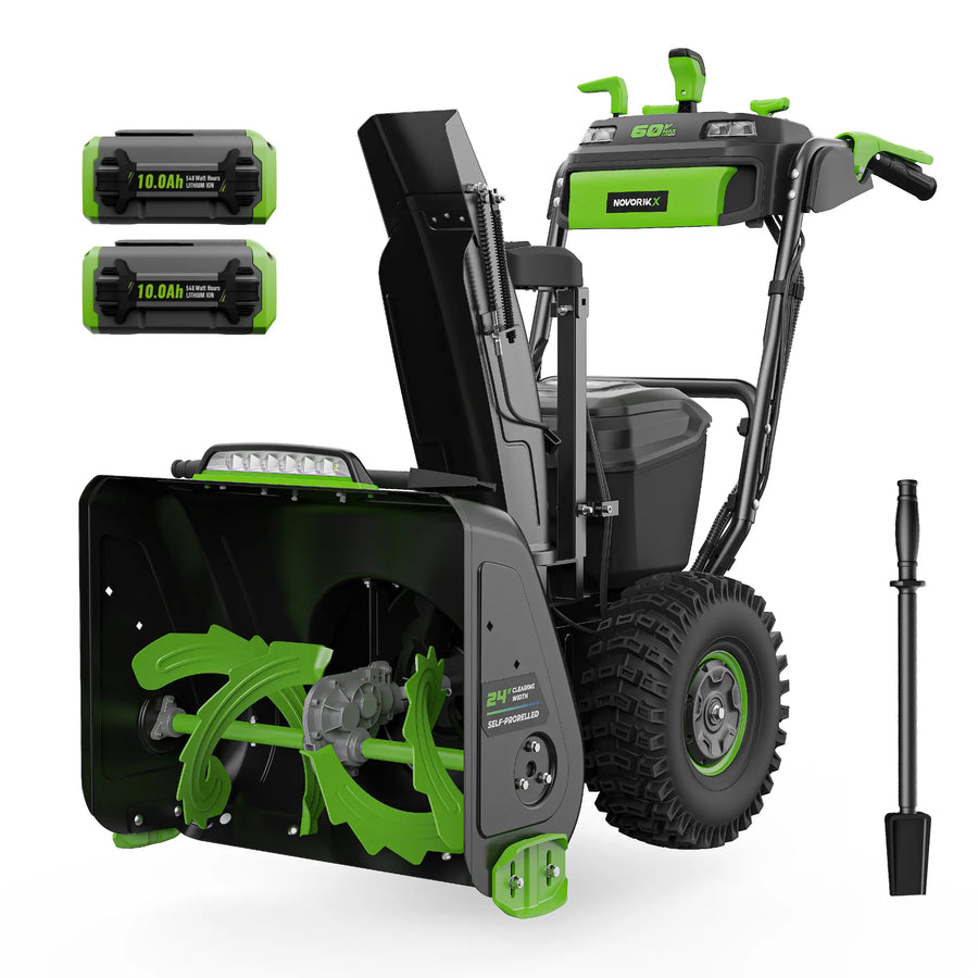 60V Brushless 24-Inch 2-Stage Self-Propelled Snow Blower Kit  NovorikX