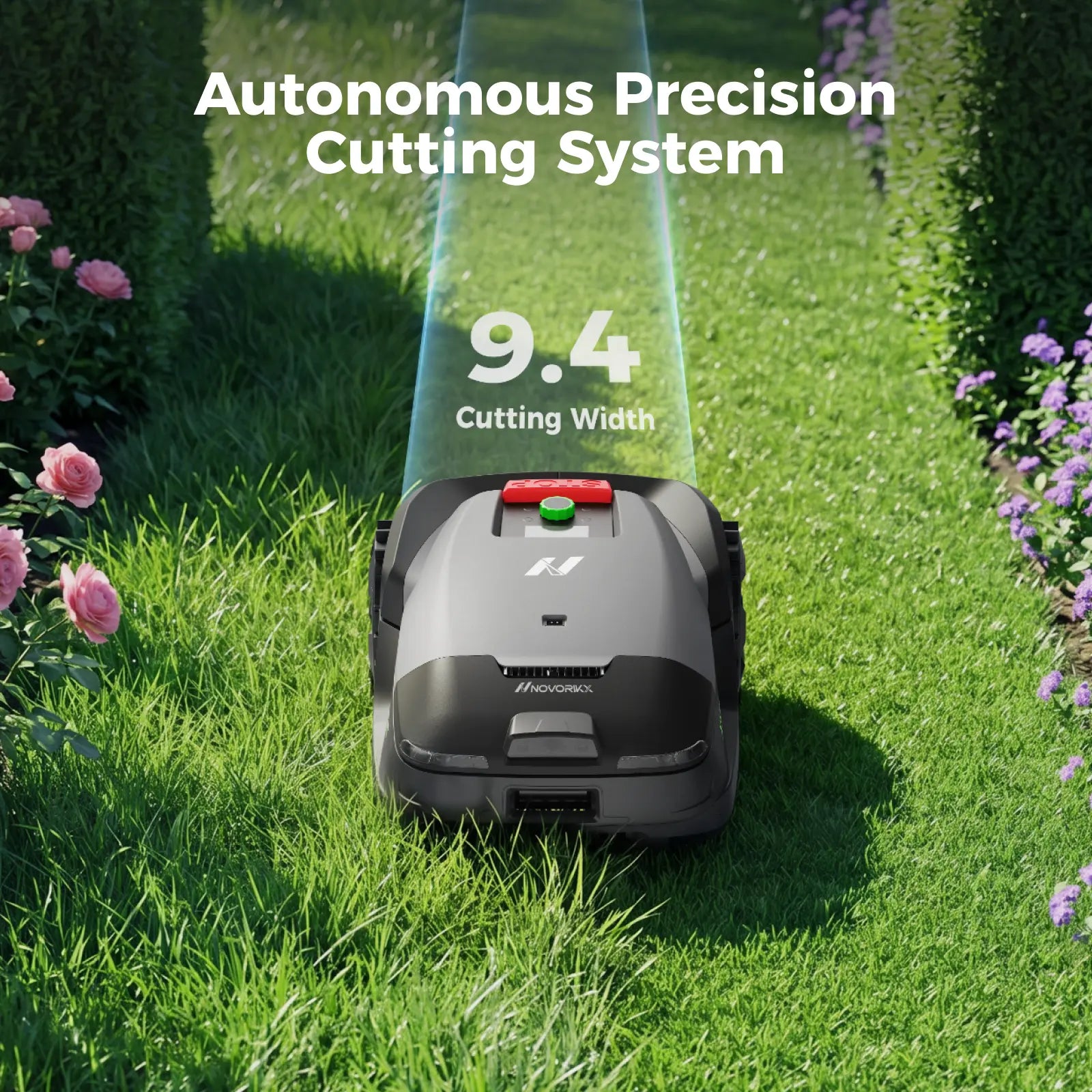 NovorikX X1 Robotic Lawn Mower - 0.37 Acre  NovorikX