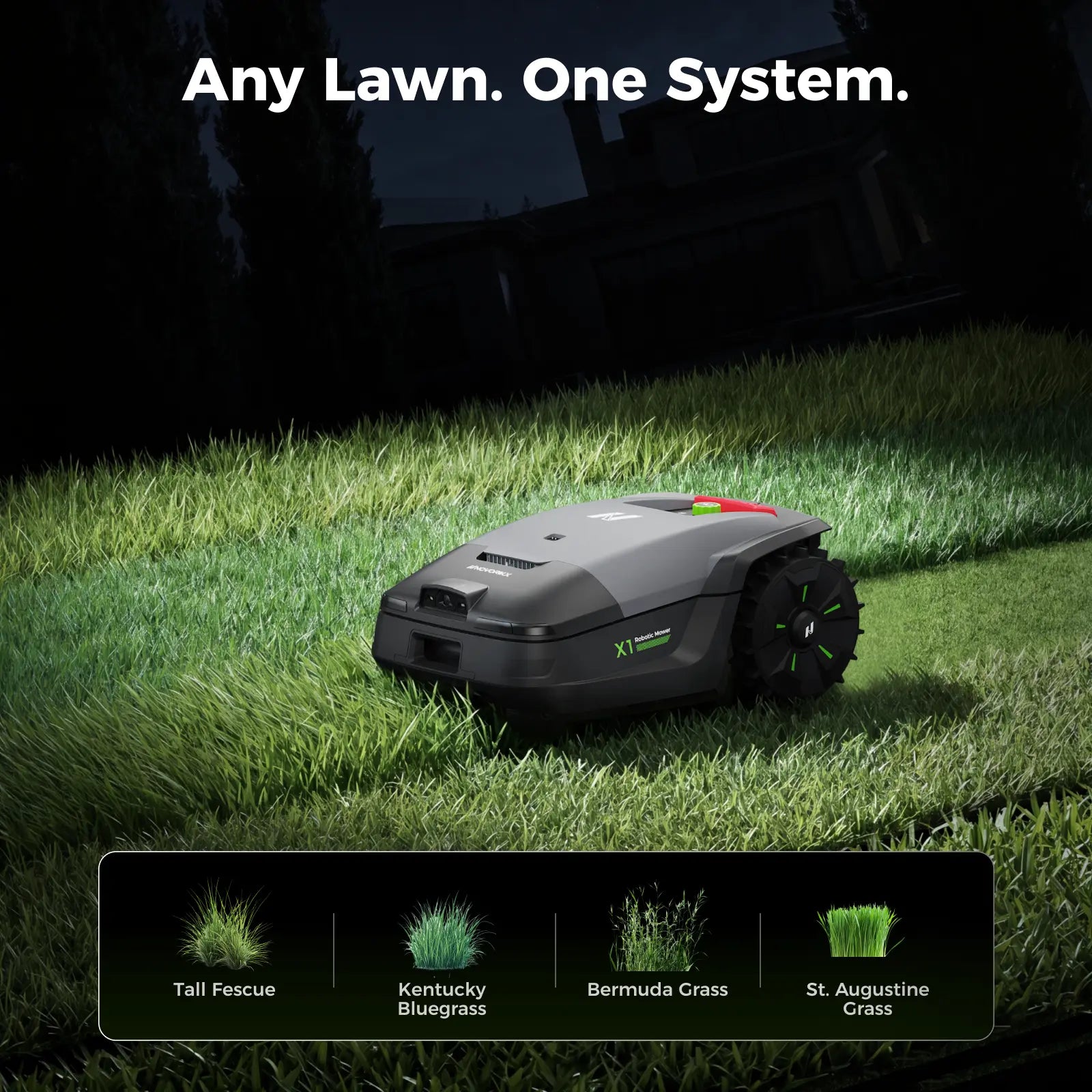 NovorikX X1 Robotic Lawn Mower - 0.37 Acre  NovorikX