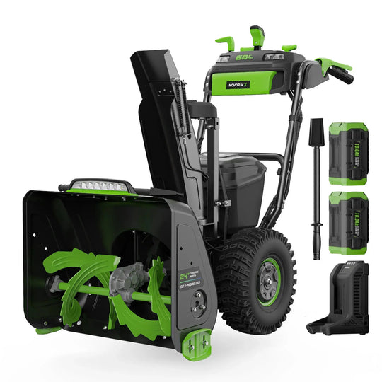 60V 24-Inch Self-Propelled 2-Stage Snow Blower  NovorikX
