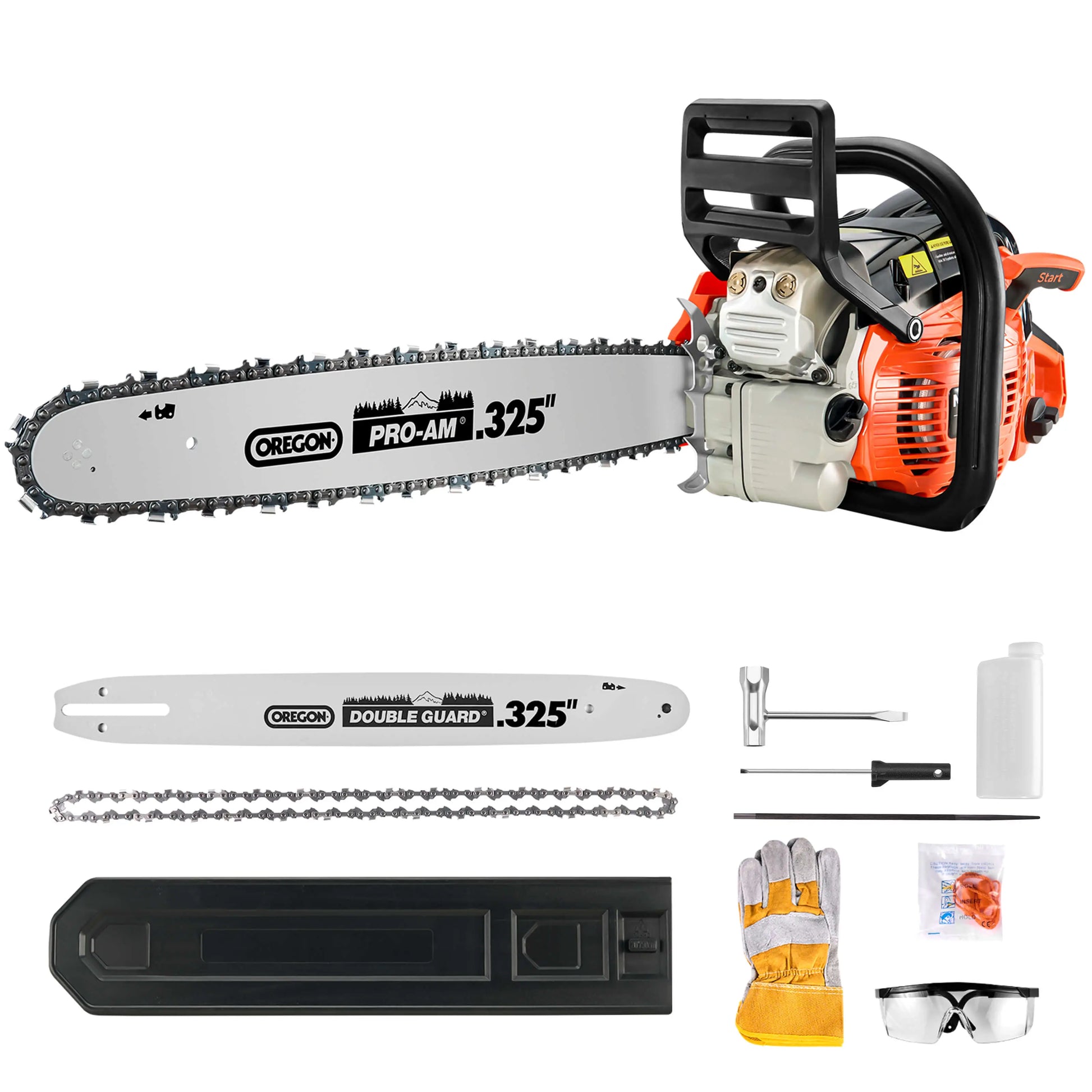 18/20-Inch Gas Powered Chainsaw (55CC)  NovorikX