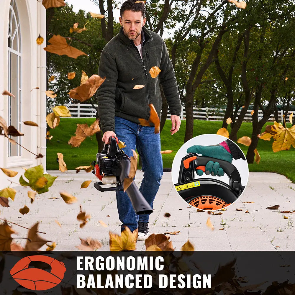 420 CFM Gas Powered Handheld Leaf Blower - NovorikX