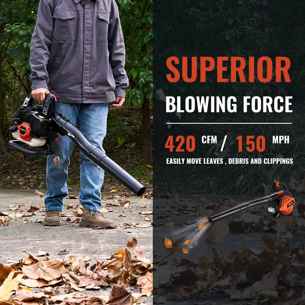 420 CFM Gas Powered Handheld Leaf Blower - NovorikX