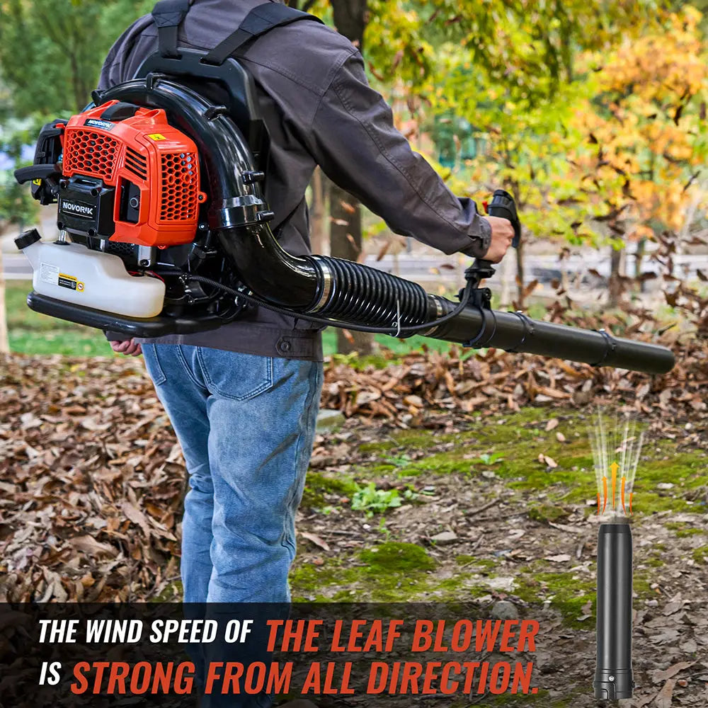 570 CFM Gas Powered Backpack Leaf Blower - NovorikX
