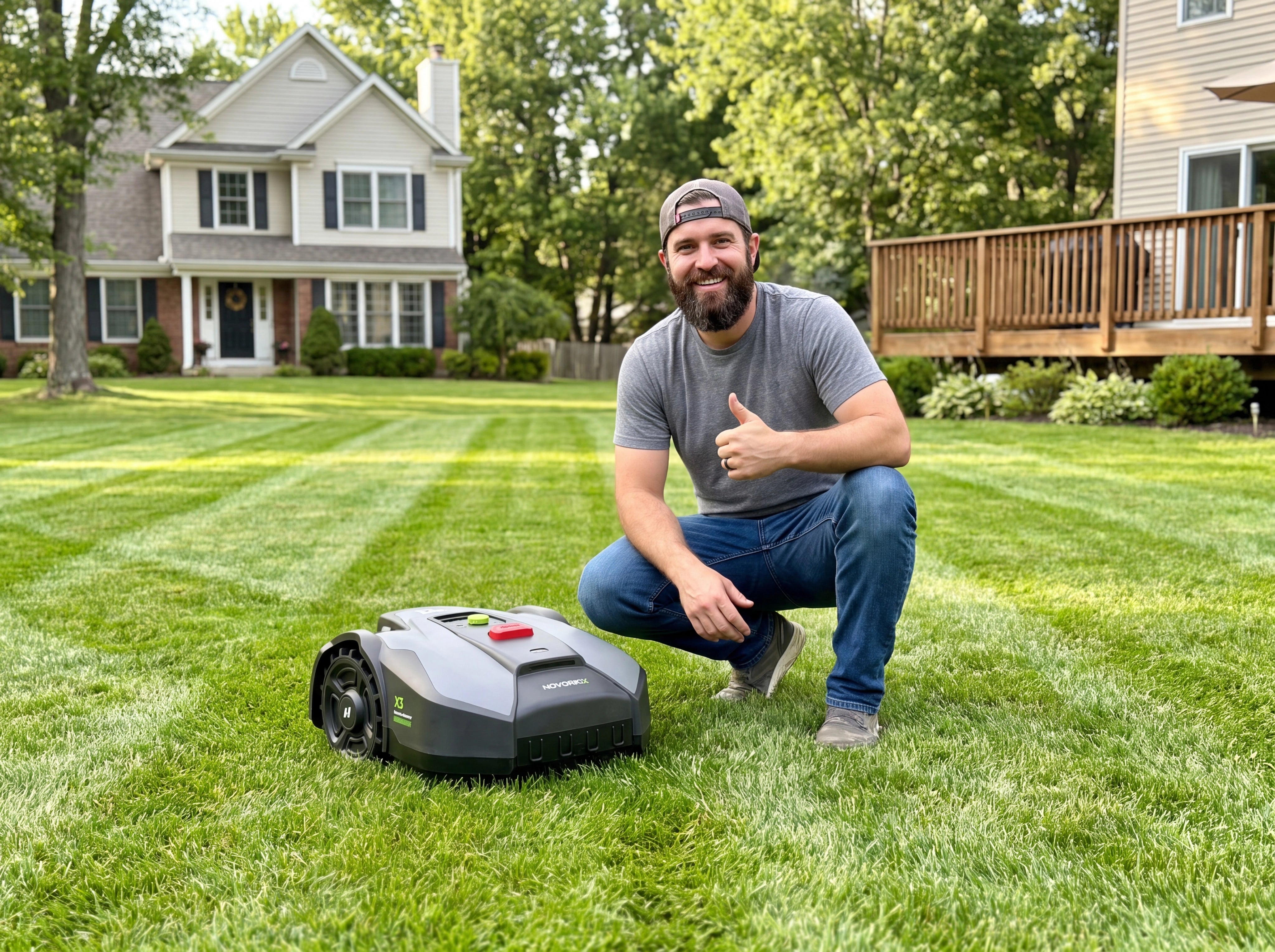 Customer with a NovorikX mower